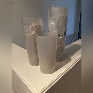 Target Frosted Grey Plastic cups set of 8
